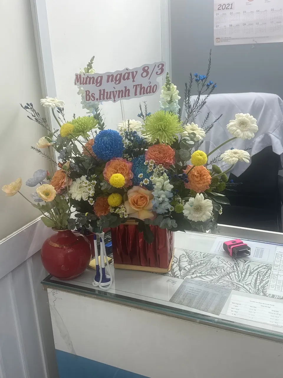 Hoa chúc mừng bác sĩ Ngọc Thảo nhân ngày 8 tháng 3